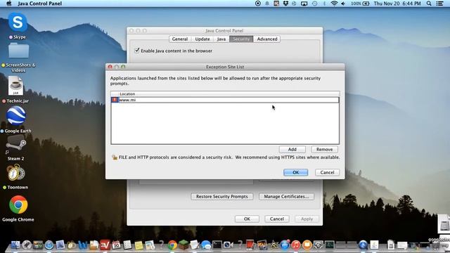 JAVA NOT ACCEPTING MINECRAFT . NET AS AN EXCEPTION (Security) смотреть онлайн