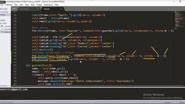 Parte 3 | CRUD en Python con TKINTER Y SQLite3| delete from | Aplicación de escritorio смотреть онлайн