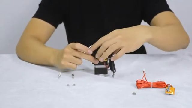 Assemble new version MK8 feeder kit for Pro B 3D printer смотреть онлайн
