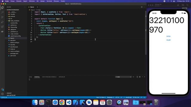 React Native-UseState смотреть онлайн