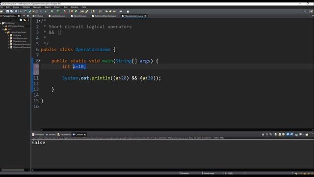 Java Short Circuit Logical Operator & Operator Precedence | Java Course in Tamil | Logic First Tami смотреть онлайн