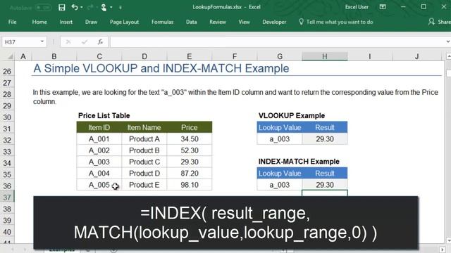 How to Use VLOOKUP and INDEX MATCH in Excel смотреть онлайн
