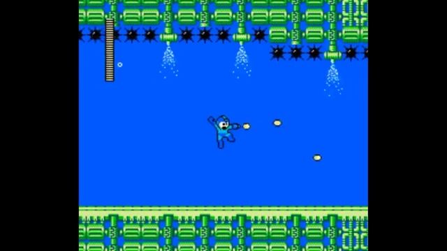 Dendy (Famicom,Nintendo,Nes) 8-bit MegaMan (RockMan) 2 part stage BubbleMan