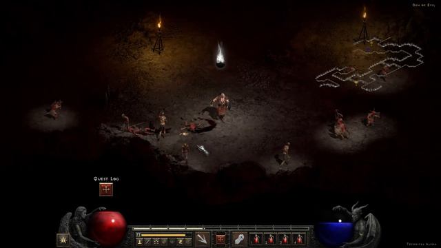 Diablo 2: Resurrected Technical Alpha - Early Game Barbarian gameplay смотреть онлайн