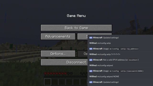 Send message from discord to Minecraft смотреть онлайн