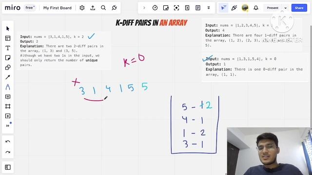 #K-diff Pairs in an Array in Hindi | #leetcode , #gfgsdesheet | Simplest Explanation смотреть онлайн