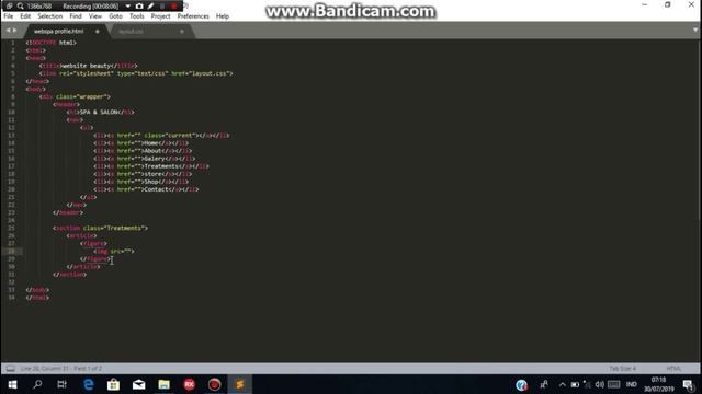 " Membuat Web Sederhana Menggunakan HTML & CSS Di Sublime Text " смотреть онлайн