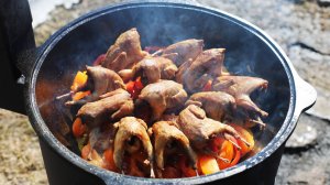 Шикарный обед из перепелок в казане(делюсь рецептом).