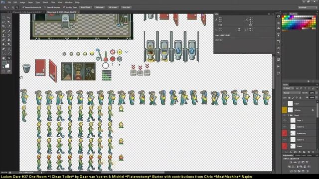 Pixelart Timelapse + Gameplay: I CLEAN TOILET (Ludum Dare #37) смотреть онлайн