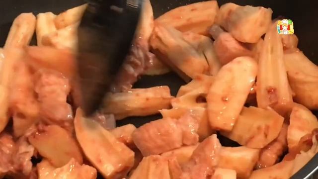 蓮藕炆豬腩肉 Braised Pork Belly With Lotus Root｜蓮藕南乳紅燒肉 粵式家常菜 老廣的味道｜阿里手工坊