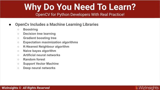 Introduction to course "OpenCV for Python Developers" смотреть онлайн