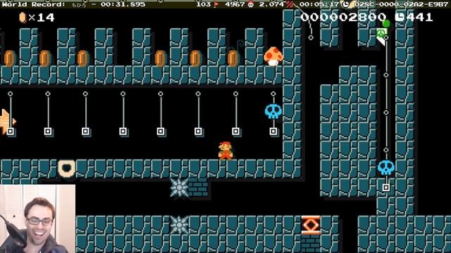Mario Maker - Aperture Gravity Labs, Mechanical Jungle, and Crazy Glitches! | Cool Levels #7 смотреть онлайн