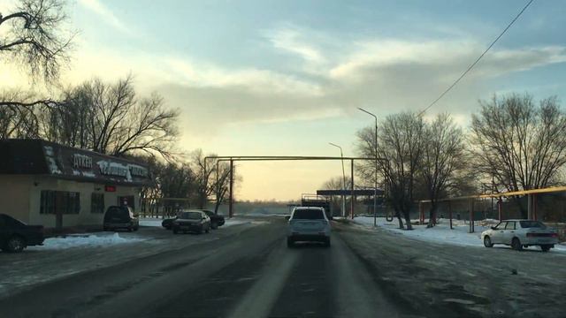 Казахстан. Алматы. Дороги в области. Направление на Чилик смотреть онлайн