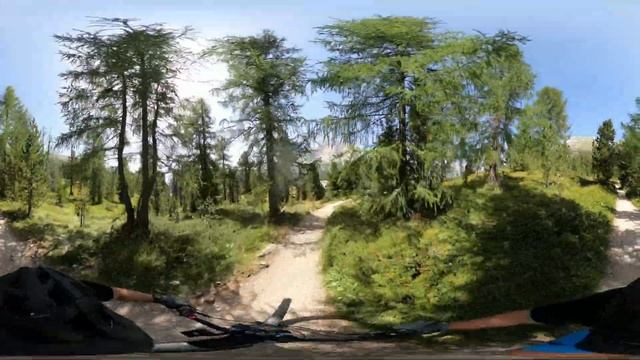33 Minute Virtual Cycling 360° VR Workout Dolomites Italy 4K Video