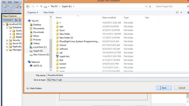 Learn sql server 2012 r2 in Tamil Part - 37 How to take backup as Script with Data смотреть онлайн