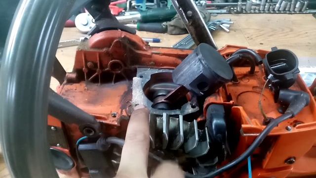 Husqvarna 365 замена поршневой смотреть онлайн