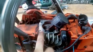 Husqvarna 365 замена поршневой