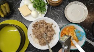 Родные салат с куриной печенью оценят!!!