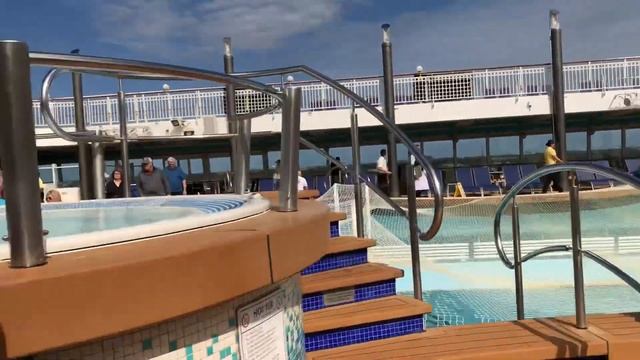 NCL Pearl- Deck 12 Pool WalkThrough смотреть онлайн