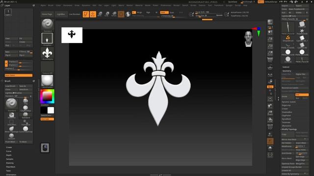 Как сделать шляпу с перьями в ZBrush | MakingOf смотреть онлайн