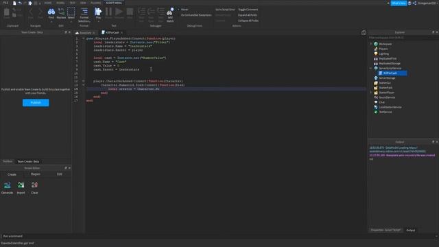 ROBLOX Studio How To Make A Kill Player For Cash Script смотреть онлайн