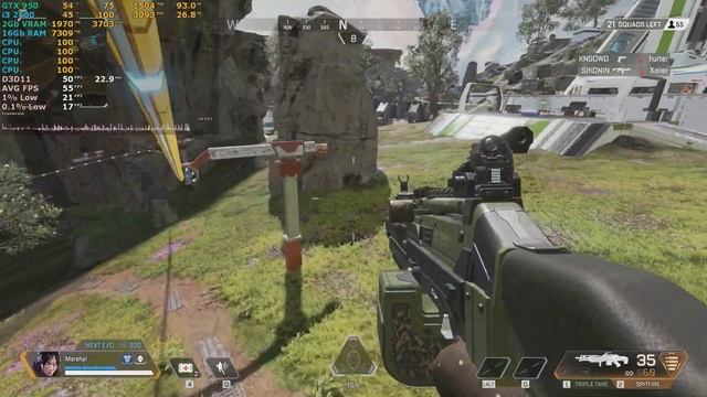 Apex Legends - i3 2100 + GTX 950 | 1080p смотреть онлайн