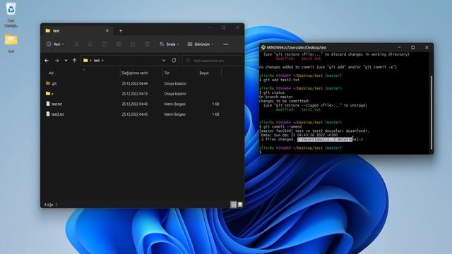 Sıfırdan Git & Github | Git Amend ile Son Commit'te Düzenlemeler Yapma #10 смотреть онлайн