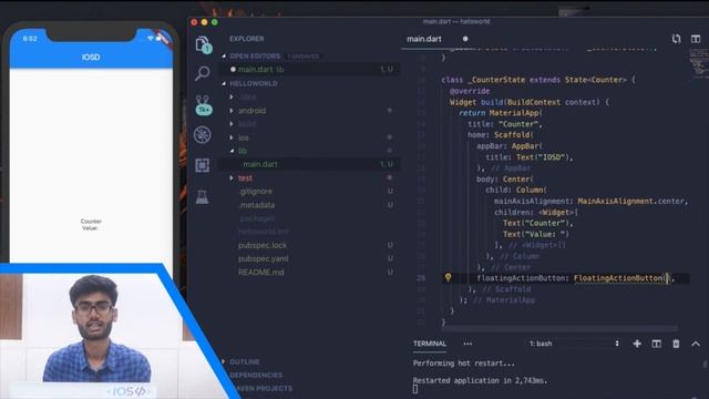Introduction to Flutter Ep. 5 | Interaction with Stateful Widget | Dart | iOS | Android смотреть онлайн