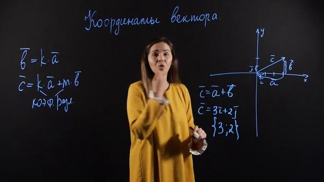 ГЕОМЕТРИЯ 9 класс: Координаты векторов смотреть онлайн