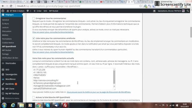 Blacklister une adresse IP ou courriel via le plugin WordPress WP SpamShield смотреть онлайн