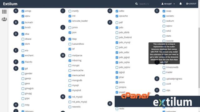 How to update PHP extensions using PHP Selector in cPanel - Extilum Hosting смотреть онлайн