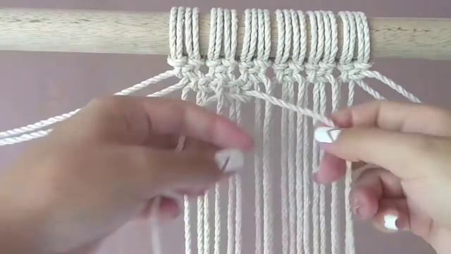TAPIZ DECORATIVO EN MACRAME | PARTE 1 ? смотреть онлайн