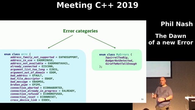 The Dawn of a new Error - Phil Nash - Meeting C++ 2019 смотреть онлайн