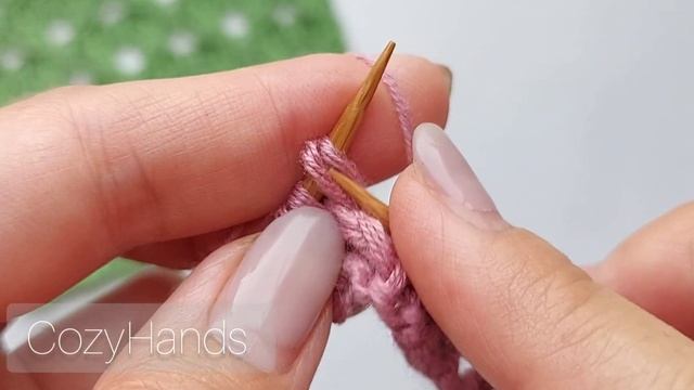 Ажурные соты из жгутов с удлинёнными петлями / Воздушный узор спицами смотреть онлайн