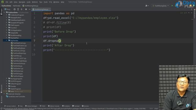 Pandas Practical - Handling Missing Data fillna & dropna in Python Pandas [Hindi] | Pandas Tutorial смотреть онлайн