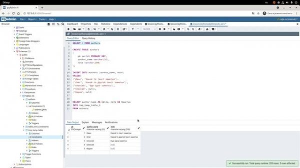 Курс SQL и Django ORM, часть 19: вставка и обновление данных INSERT INTO, UPDATE SET