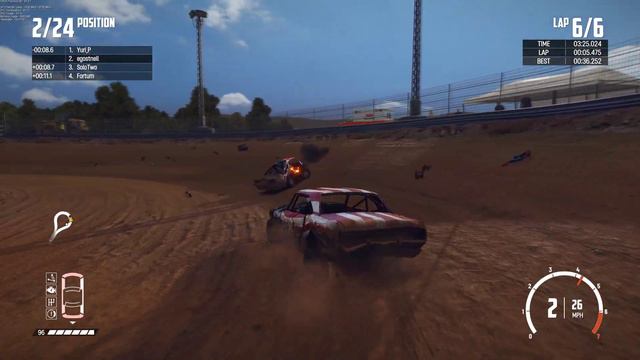 Wreckfest Crash Canyon 4K PC смотреть онлайн