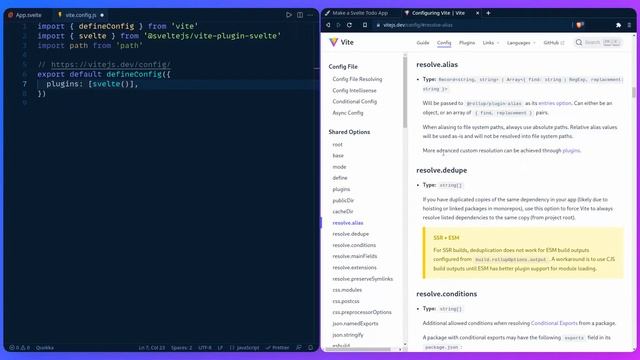 Make a Svelte Todo App #4 - Path Alias смотреть онлайн