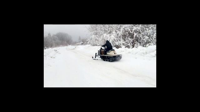 Самодельный снегоход с мотодвиглом Suzuki GSF Bandit смотреть онлайн