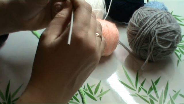 Вяжем коврик и не только из остатков пряжи)))