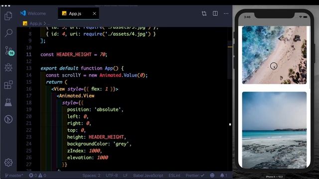 Airbnb Header Animation | React Native | Reanimated смотреть онлайн