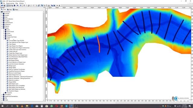 Cross Profiles in SAGA GIS смотреть онлайн