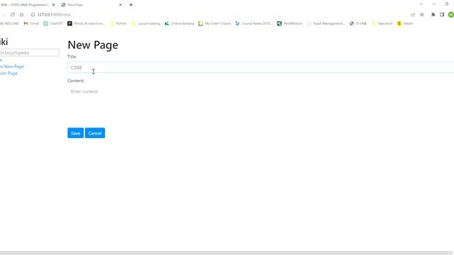 Wiki CS50's Web Programming with Python and JavaScript смотреть онлайн