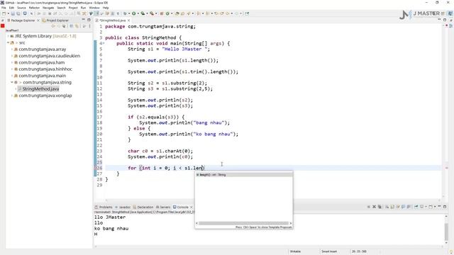 Java Cơ Bản - Java String các hàm hay dùng - JMaster.io смотреть онлайн