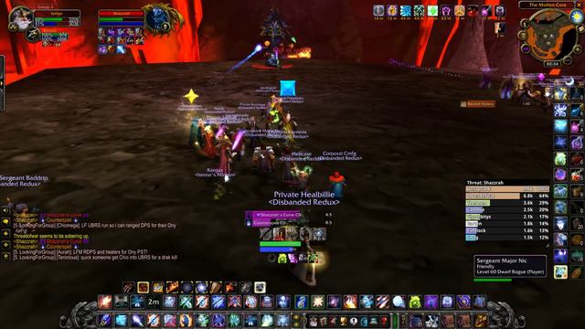 World Of Warcraft Classic - Molten Core - Shazzrah - 25/01/20 смотреть онлайн