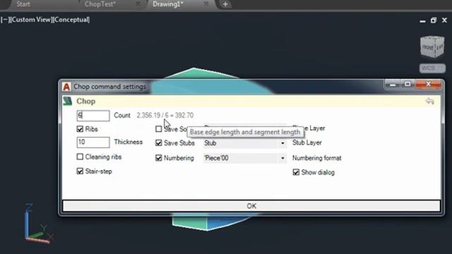 Using the Chop Edge command from the AVC plugin for AutoCAD or BricsCAD смотреть онлайн