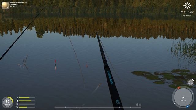 Русская рыбалка 4 - Старое Озеро Комариное - Карась и прикорм на карася смотреть онлайн