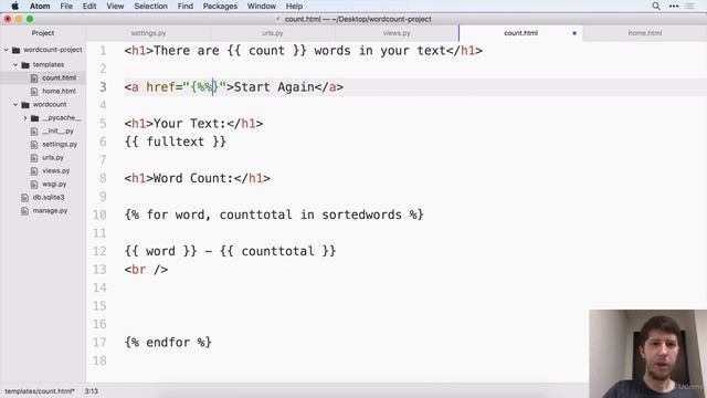 Django 2.2 & Python | Site 1 | Word Counter | 9 Challenge смотреть онлайн