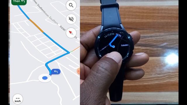 Using Google Map on Galaxy Watch 4 (Use Standalone on LTE Model) смотреть онлайн