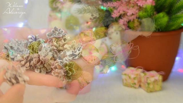 Новогодняя розовая ёлка своими руками | DIY Christmas tree смотреть онлайн